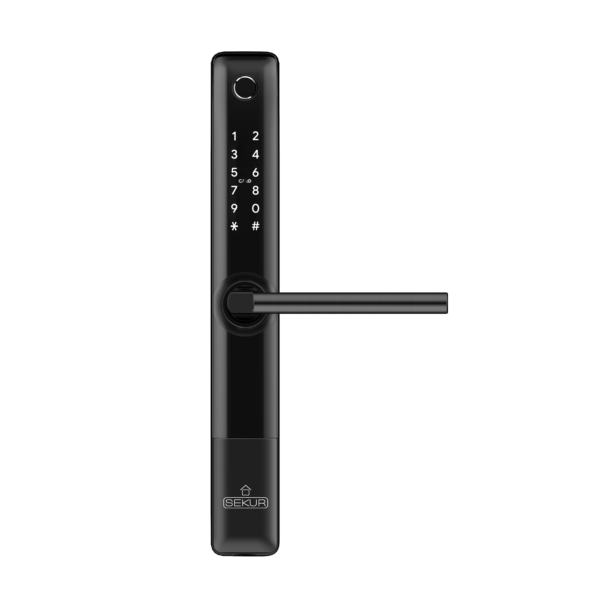 Slimline smart lock black